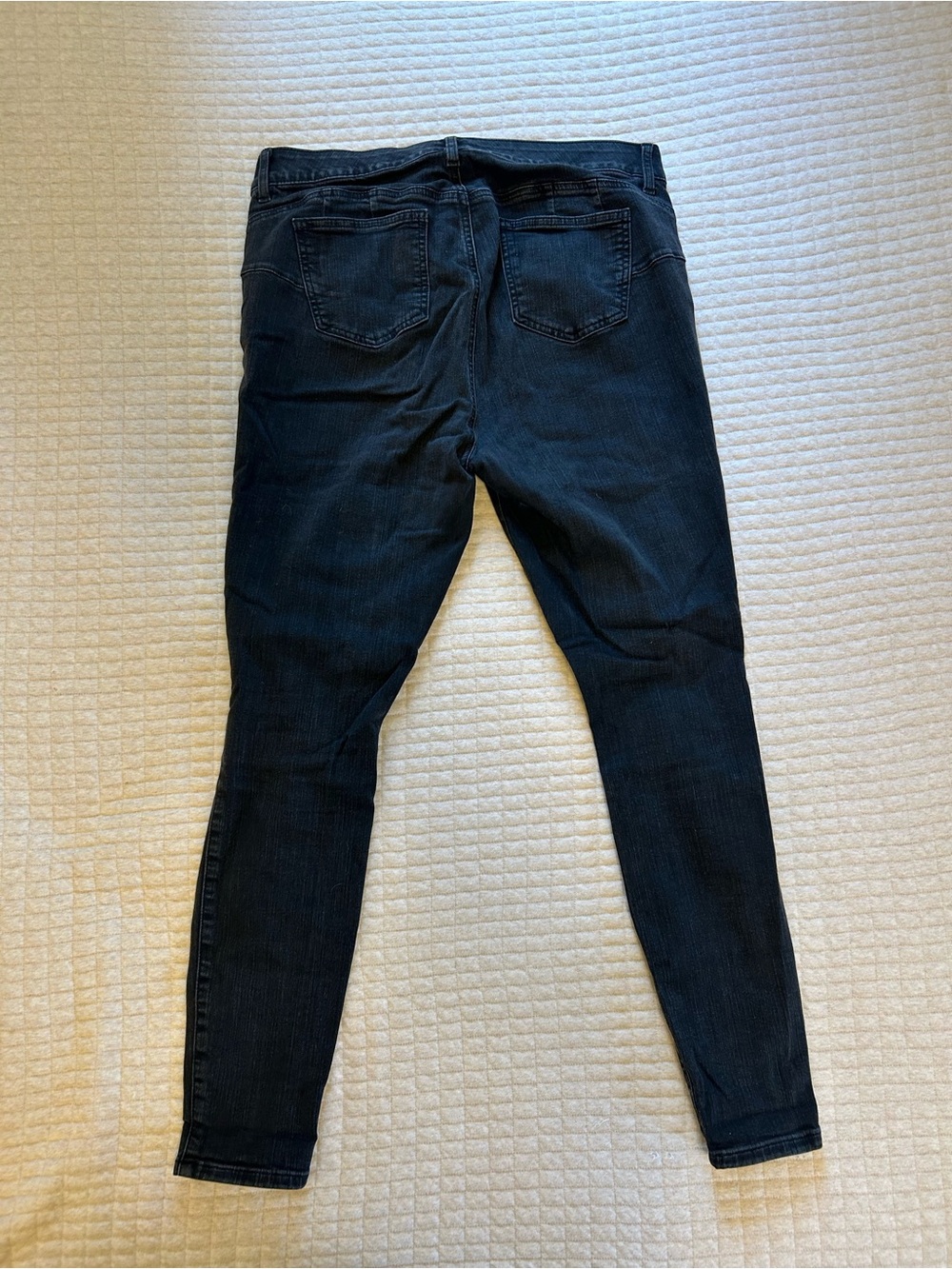 torrid Black Denim Distressed Skinny Jeans - Picture 2 of 6